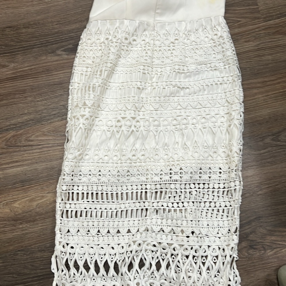 Endless Rose White Crochet Midi Dress - Picture 8 of 8